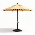 Ombrellone da giardino 150 x 150 x 250 cm con base in metallo e tessuto grigio