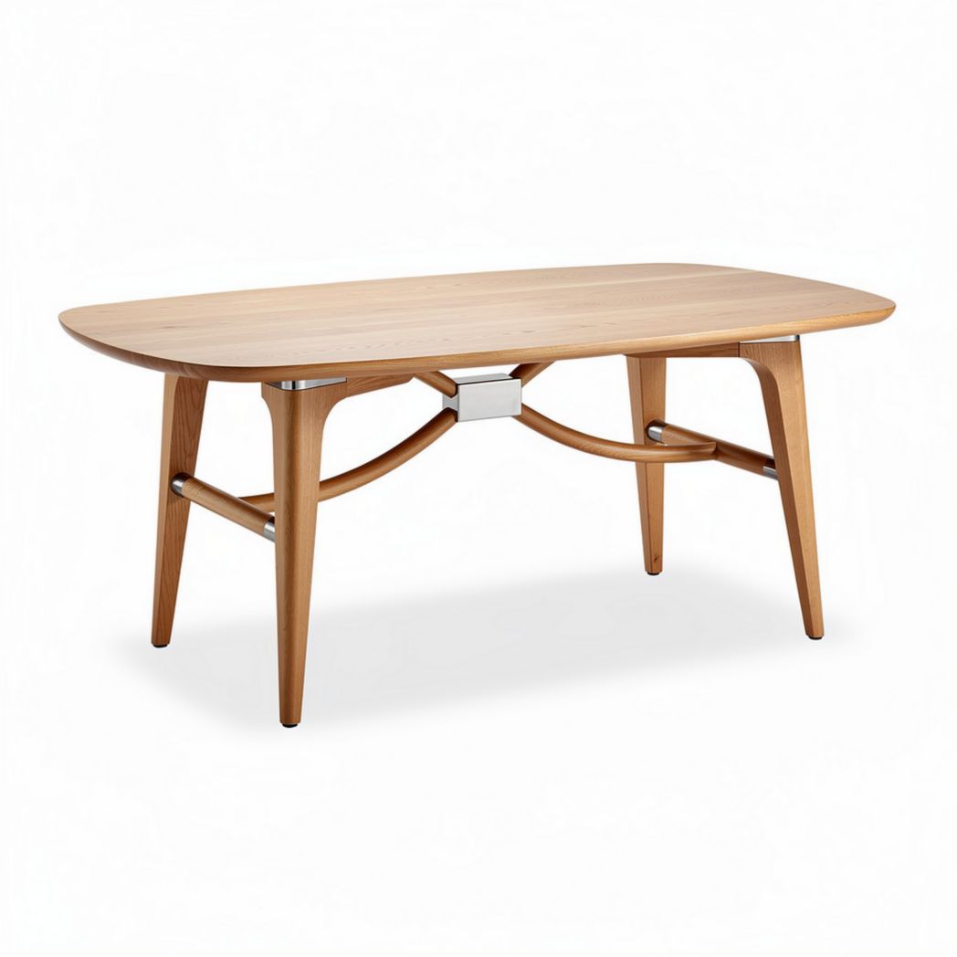 Tavolo da pranzo in legno di faggio con dimensioni 200 x 100 x 75cm